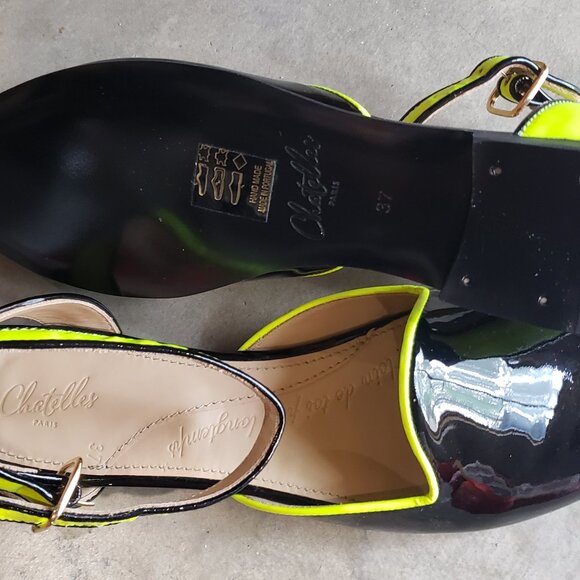 Anthro Black Patent Flats EU37 NEW - Picture 4 of 6